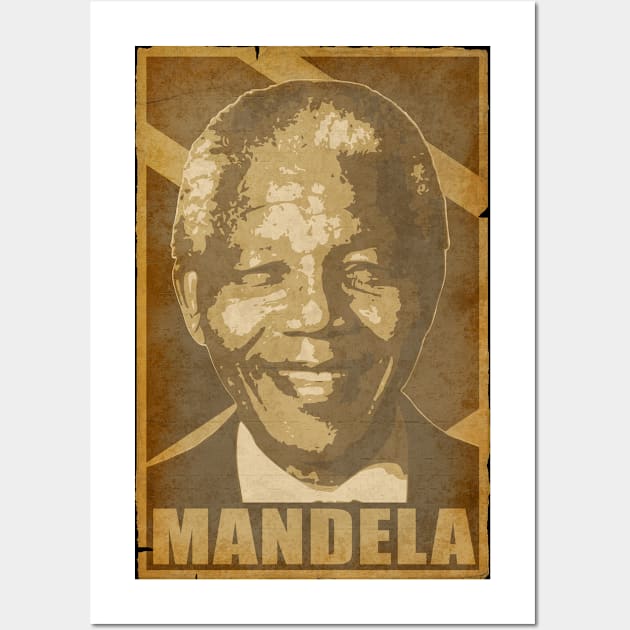 Nelson Nelson Mandela Propaganda Poster Wall Art by Nerd_art